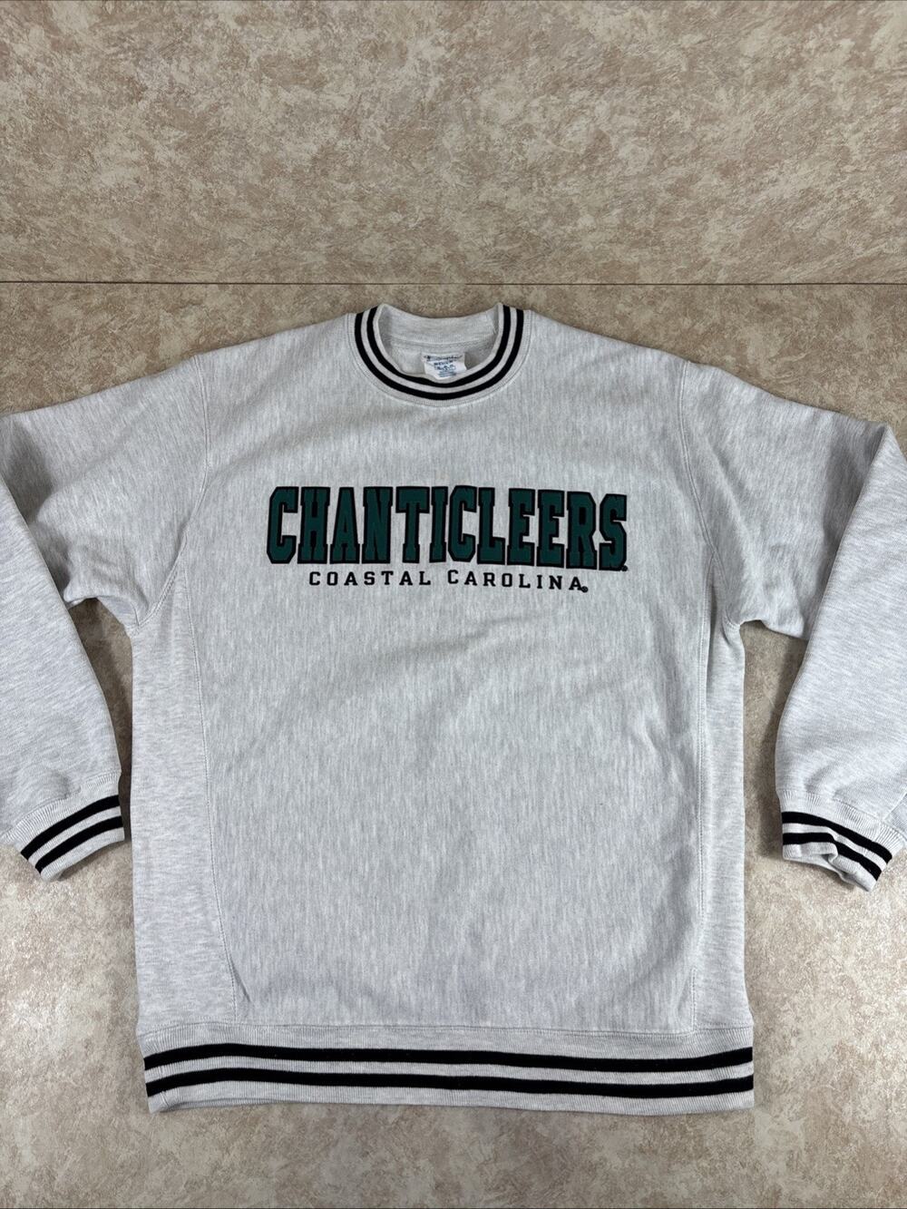 Champion Coastal Carolina Chanticleers Crewneck Sweatshirt Reverse Weave